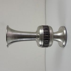 Vtg Selandia Norway Pewter Footed Vase